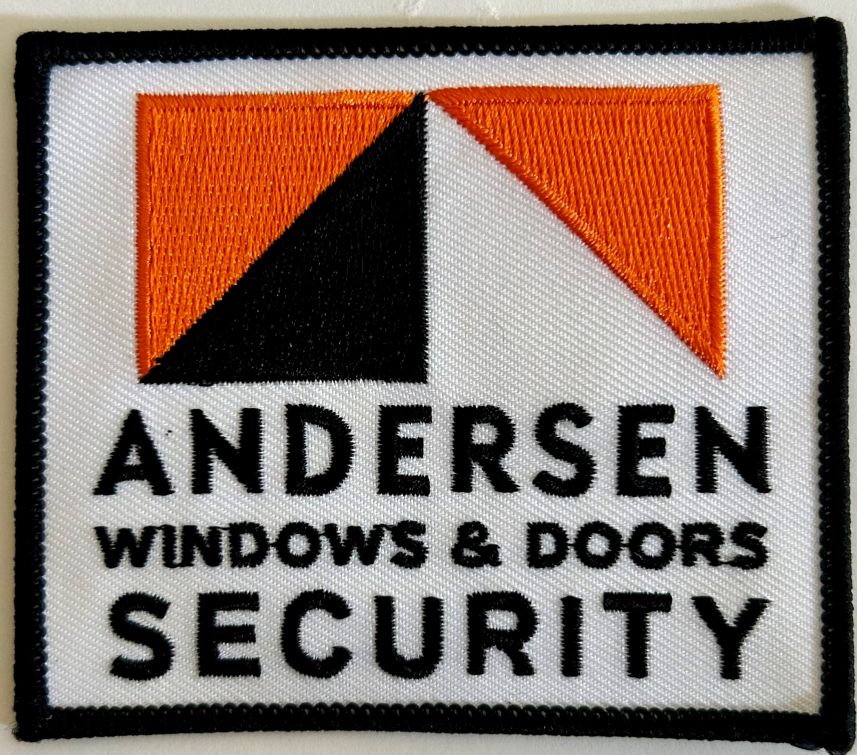 ANDERSEN WINDOWS & DOORS SECURITY SHOULDER PATCH - SEW ON.